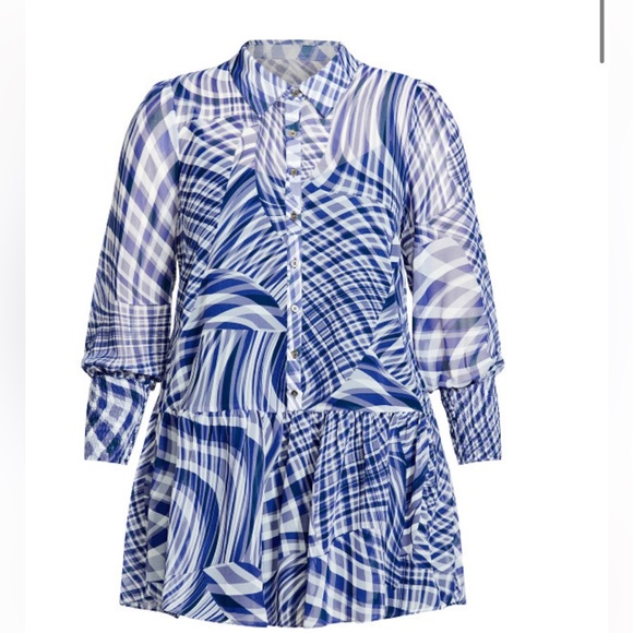 NWT ARNA YORK Visionary Dress - azure - Picture 4 of 11